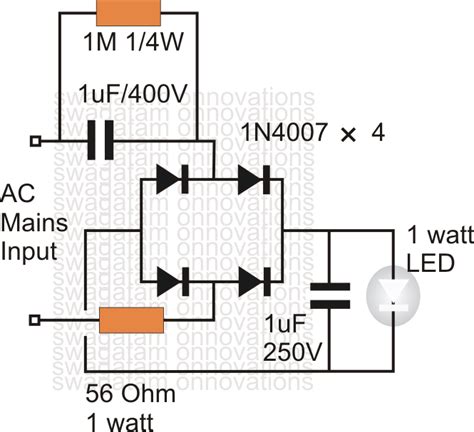 Watt Led Driver Circuit Diagram