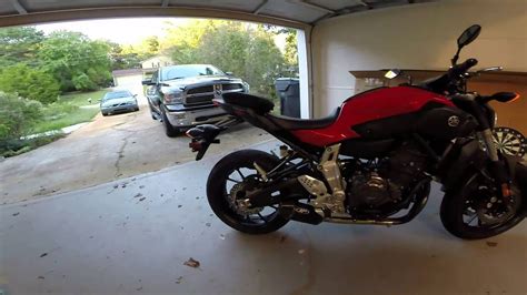 Fz 07 M4 Exhaust Youtube