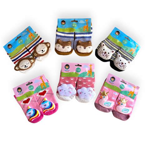 Meias De Bichinhos - Meias Bichinhos 3D com Chocalho Antiderrapante Interativa | Shopee Brasil