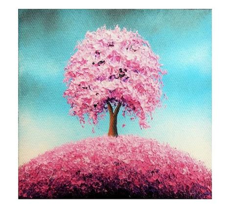 Pink Tree Painting at PaintingValley.com | Explore collection of Pink Tree Painting