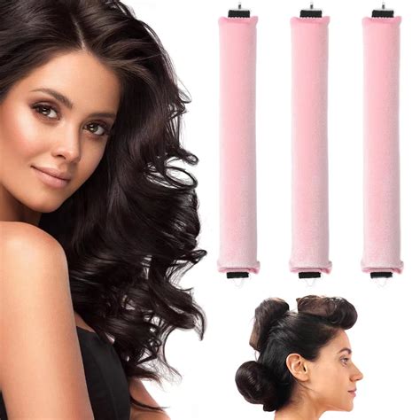 Heatless Hair Curler Flexi Rods With Hook Heatless Curling Rod For