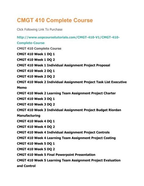 Cmgt Complete Course Pdf