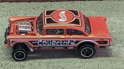 24 HOT WHEELS 1955 CHEVY BEL AIR GASSER LOOSE HW REVERSE RAKE SERIES