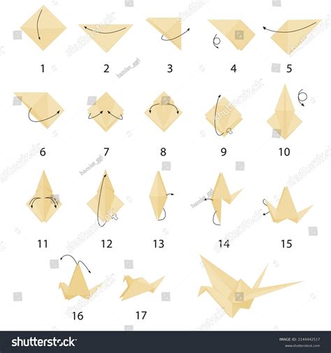 376 Origami Crane Instructions Images Stock Photos Vectors