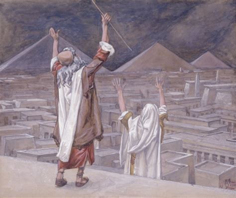 Paintings Of Moses And The Exodus Featuring Watercolors Of James J Tissot