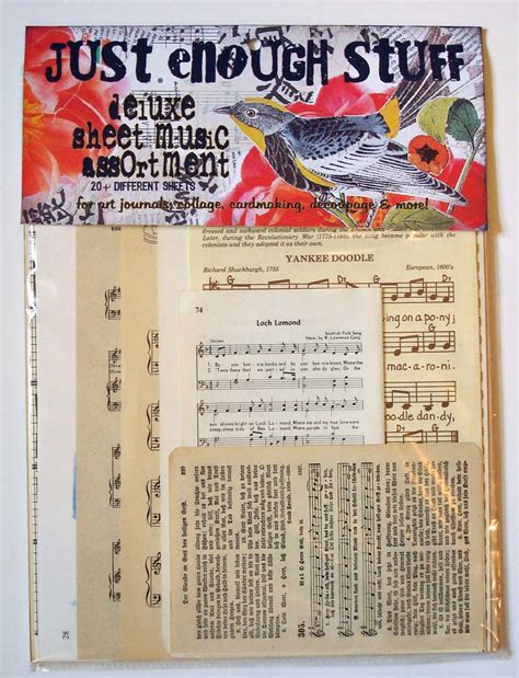 Deluxe Sheet Music Vintage Collage Assortment - Etsy