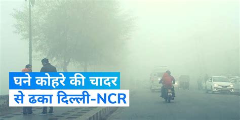 Weather Forecast Today Dense Fog Engulfs Delhi Ncr Flights Trains