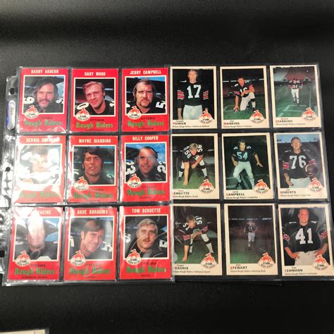 Vintage Cfl Trading Cards Lot