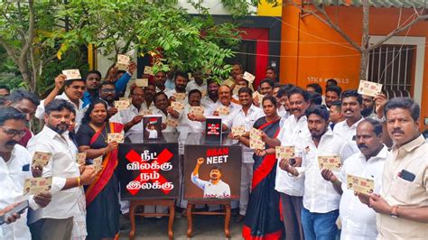 Dmk Launches Signature Campaign In Puducherry Against Neet The Hindu