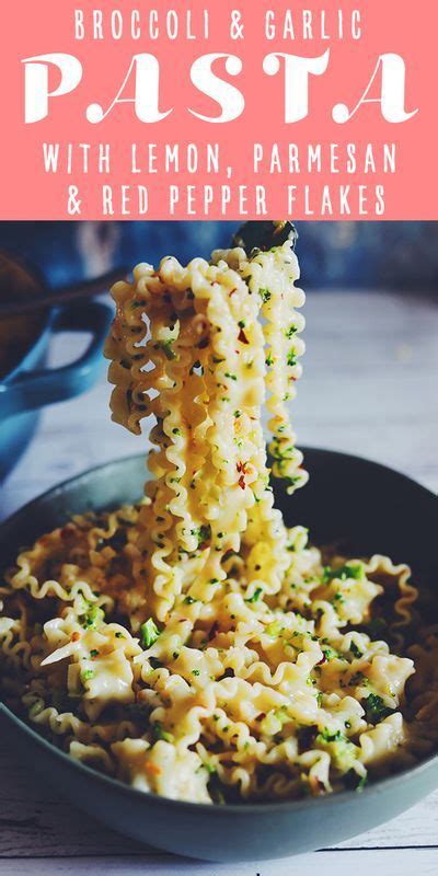 Broccoli Garlic Pasta With Red Pepper Flakes Grilled Cheese Social