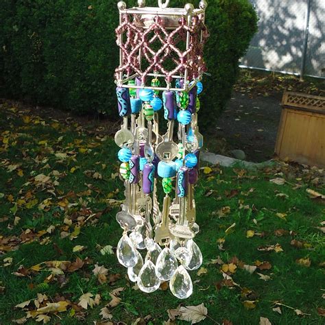 Crystal Recycled Wind Chime Etsy Wind Chimes Chimes Windchimes