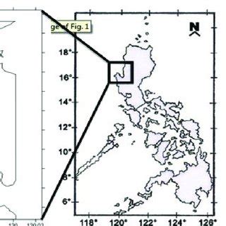 Map of Bolinao, Pangasinan showing the sampling stations. | Download ...