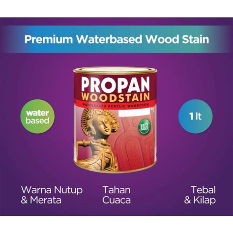 Jual CAT KAYU PLITUR WATERBASED PROPAN WOOD STAIN 1L PWS 631 Shopee