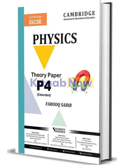 Igcse Physics 0625 Paper 4 Yearly Mark Scheme 2018 2023 Kitaabnow