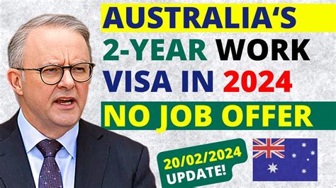 New 2 Year Australia Work Visa Program 2024 Australia Mates Visa