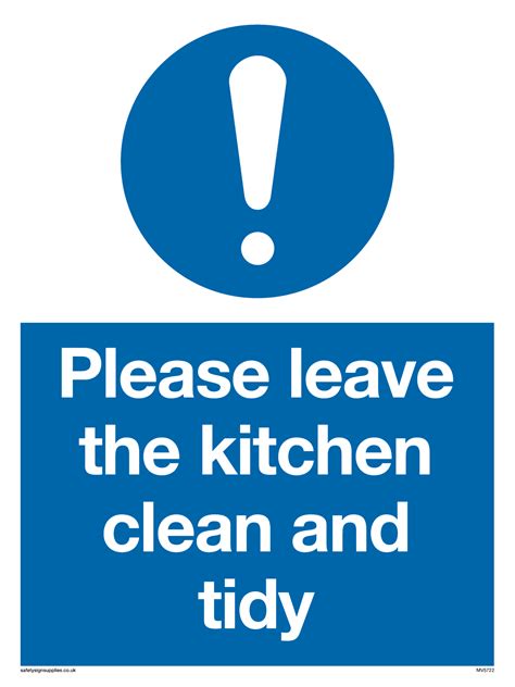 Keep Kitchen Clean Sign