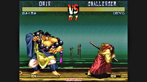 Gaira Caffeine Vs Tachibana Ukyo Hardest Ai Samurai Shodown Iii Youtube