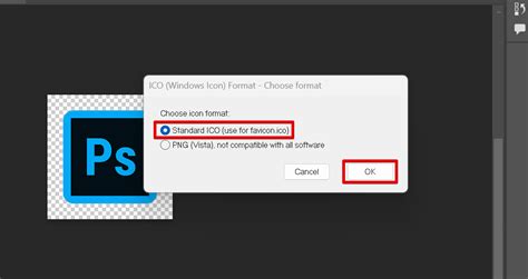 How Do I Save A Ico File In Photoshop