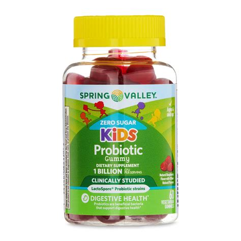 Spring Valley Zero Sugar Kid S Billion Cfu Probiotic Gummy