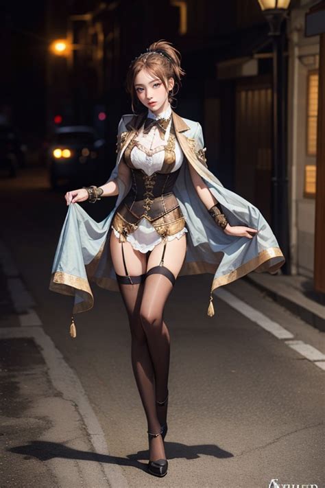 Front View Blue Eyes AI Porn