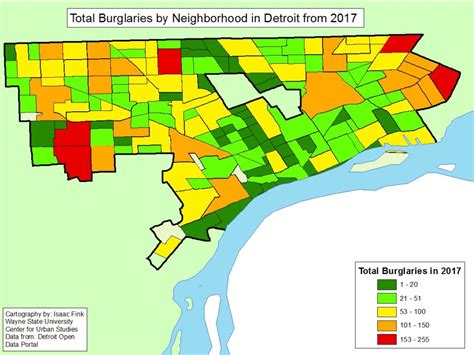 By the Numbers: Detroit Burglaries by Neighborhood | Drawing Detroit