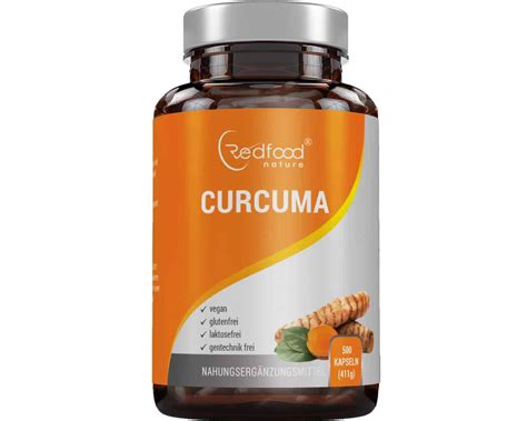 Curcuma Kapseln Curcumin Piperin Redfood