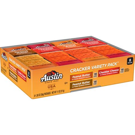 Austin Sandwich Crackers Variety Pack 8ct 11oz