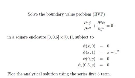 Solved 0 Solve The Boundary Value Problem Bvp 226 22