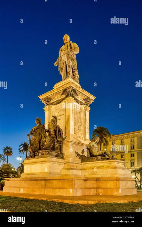 Statue Of Camillo Benso In Piazza Cavour Rome Italy Stock Photo Alamy