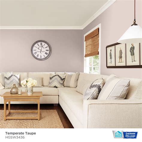 Sherwin Williams Poised Taupe Living Rooms