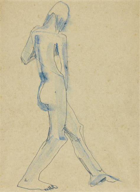 Sketch Of A Female Nude Seen From Behind Felicia Browne Tate