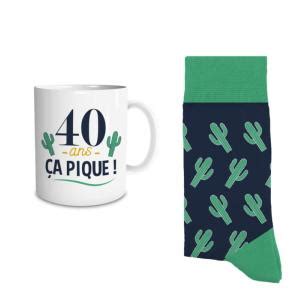 COFFRET MUG ET CHAUSSETTES 40 ANS