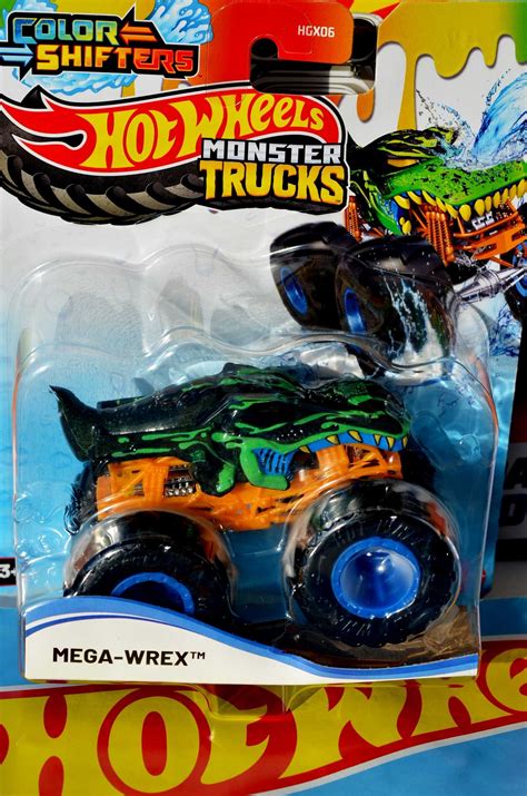 Машинка Hot Wheels Monster Trucks Color Shifters Mega Wrex duck n roll