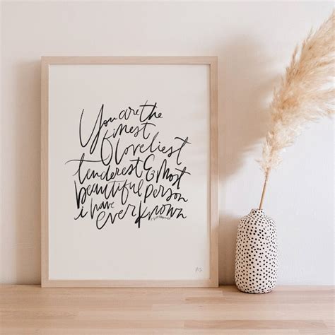 Hand Lettered Print Etsy