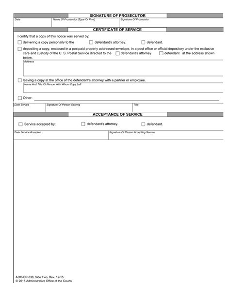 Form Aoc Cr 338 Download Fillable Pdf Or Fill Online Notice Of Grossly