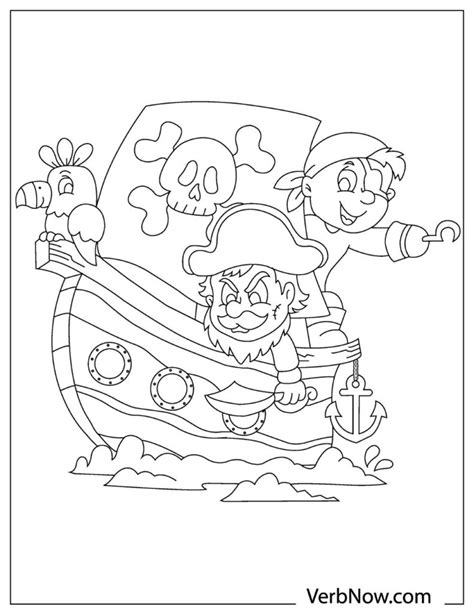 Coloring Book Pages Of A Pirate