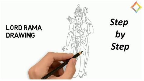 Shree Ram Drawing Step By Step Diwali Competition Drawing Ideas Lord