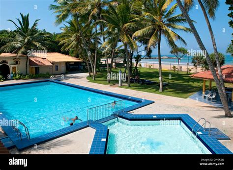 Lihiniya Surf Hotel Pool Area, Bentota, Sri Lanka Stock Photo - Alamy