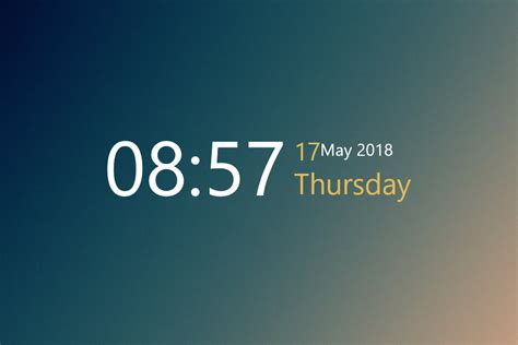 Simple Time Rainmeter Skin