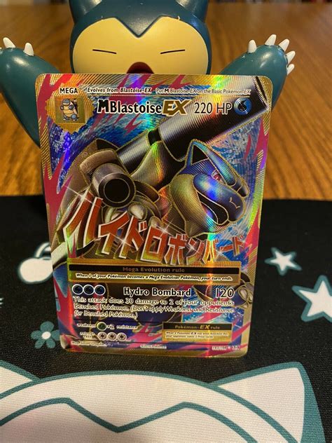 M Blastoise Ex Full Art Ultra Rare Evolutions Pokemon Values