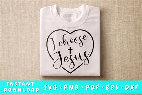 I Choose Jesus Svg Christian Quote Svg So Fontsy