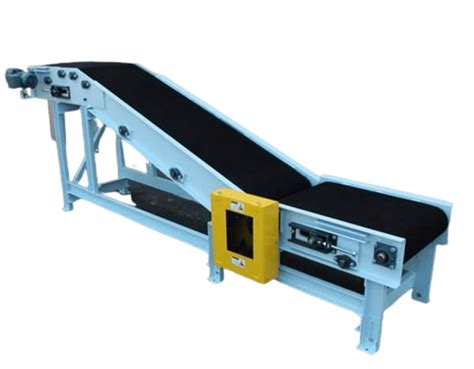 Mild Steel Decline Belt Conveyor For Warehouse Capacity Kg Per