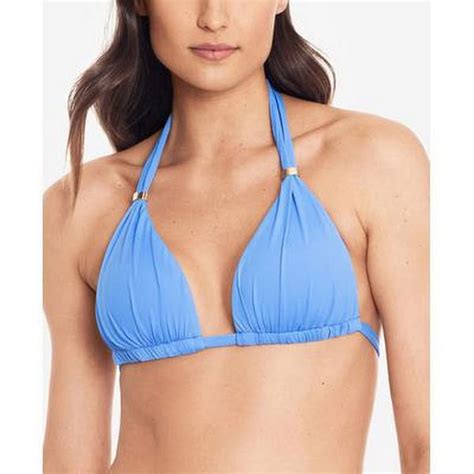 Lauren Ralph Lauren Beach Club Solid Molded Cup Halter Bikini Top 0