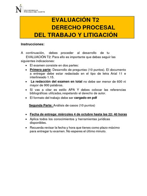 T2 Derechos Procesal De Trabajo Pdf Jurisdicción Ley Procesal