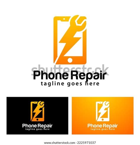 Phone Repair Logo Design Template Stock Vector (Royalty Free ...