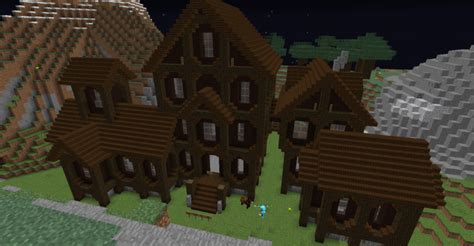 Dark oak wood mansion Minecraft Map