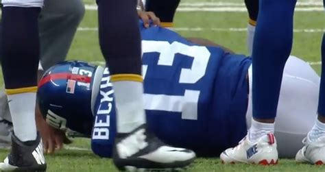 Odell Beckham Jr. Carted Off The Field After Suffering Gruesome-Looking ...