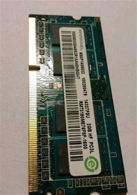 Ramaxel 2GB DDR3L озу купить Комьютерные аксессуары и комплектующие