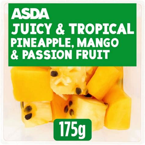 Asda Juicy And Tropical Pineapple Mango And Passion Fruit 175g Compare