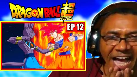 Goku Ssj Deus Vs Bills Pai Reagindo Dragon Ball Super Ep Youtube